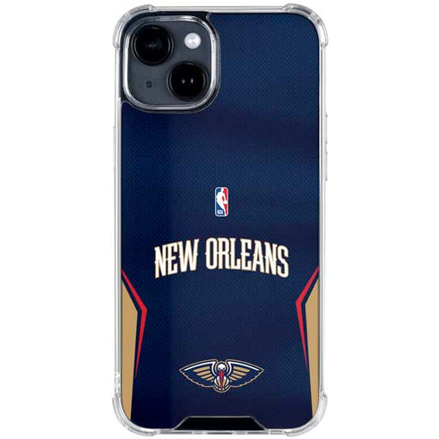NBA New Orleans Pelicans Jersey iPhone 14 Clear Case